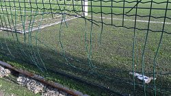 rete recinzione robusta per campi da calcetto