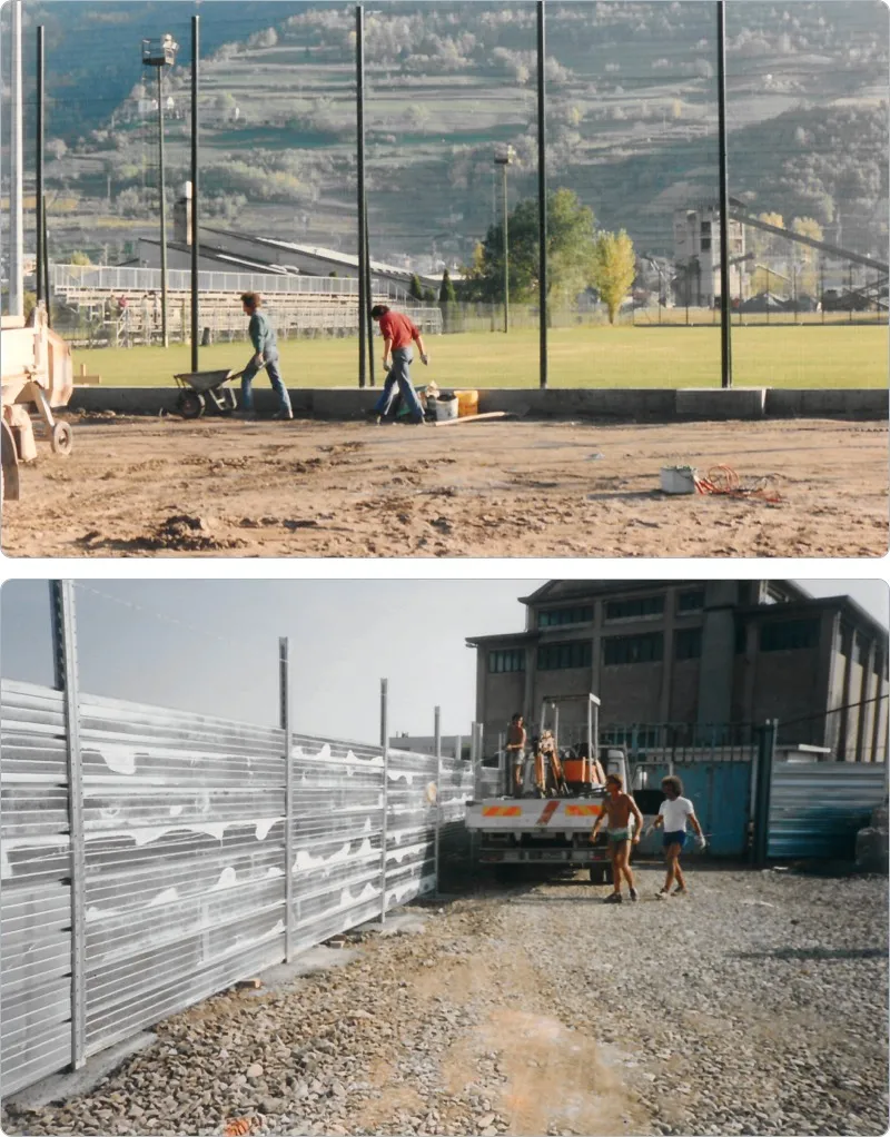 La posa in opera di recinzioni si rafforza